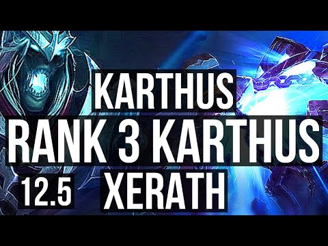 KARTHUS vs XERATH (MID) | Rank 3 Karthus, 6 solo kills, 600+ games | BR Challenger | 12.5