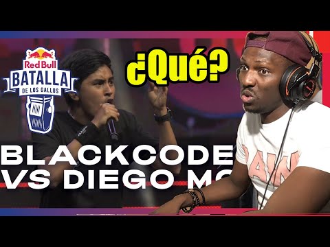 Americano reacciona a las batallas de rap español BLACKCODE vs DIEGO MC - Octavos|Red Bull Perú 2020