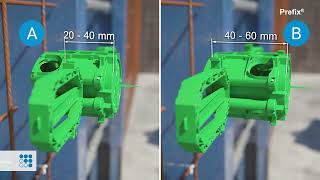 Prefix® concrete construction box - Insertion work
