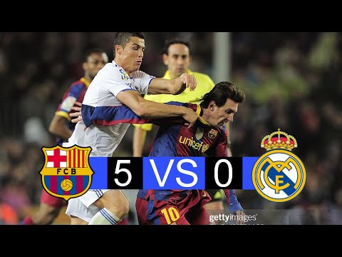 Barcelona vs real Madrid | 5-0 | extended highlights and Goals | laliga 2010