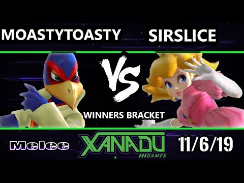S@X 327 SSBM - MoastyToasty (Falco) Vs. Sirslice (Peach) Smash Melee Winners Round 1