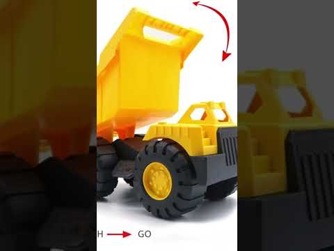 Plastic pull back and go kids dumper truck toy