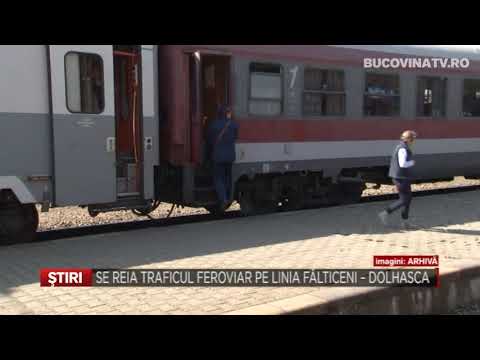 Se reia traficul feroviar pe linia Falticeni  Dolhasca