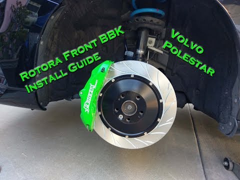 Rotora Front brake install Volvo V60 Polestar