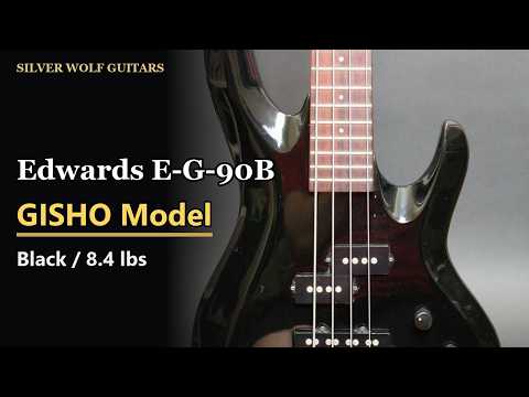 Edwards E-G-90B GISHO (PENICILLIN) Signature Bass - Black - 24F - MIJ - Lightweight 3.8kg - Set Up（26A054） image 20