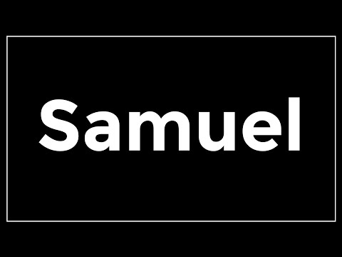 How to Pronounce Samuel in Hebrew
