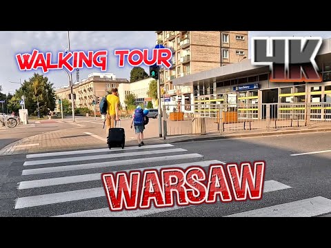 Warsaw Poland Walking Tour 4k //BIELANY - SŁODOWIEC  // AUGUST 19 , 2023