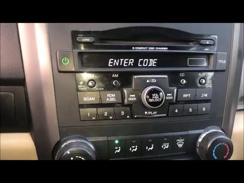 How To Get Radio Code To Unlock The Radio On A 2001 or Greater Honda CR-V (no dealer needed)