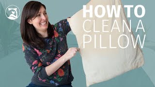 How To Clean Your Pillow - It&#39;s Easy!