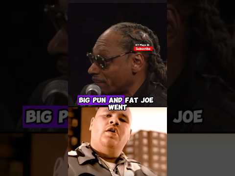 Snoop Dogg on “Twinz” Big Pun & Fat Joe Record #snoopdogg #fatjoe #bigpun #twinz #shorts #hiphop
