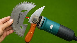 65-Year-Old Mechanic’s Genius DIY Turn an Old Cutting Disc Into a Razor Sharp Knife!
