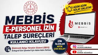 MEBBİS e-Personel İzin Talebi Nasıl Yapılır? | EBYS Entegreli Adım Adım Anlatım