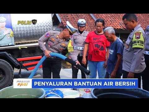 POLRES PEKALONGAN SALURKAN AIR BERSIH PERINGATI HUT LANTAS KE-69