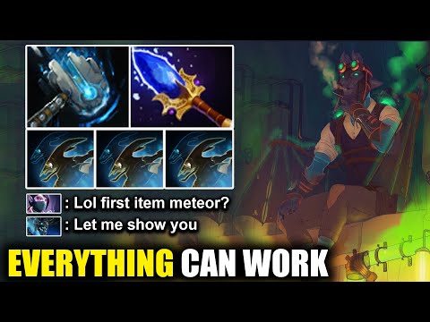 First item Build on 7 Mins Meteor Hammer - Everything Can Work | Dota 2