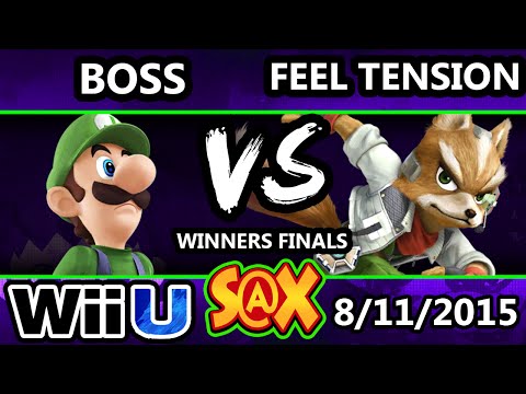 S@X 110 - Boss (Luigi) Vs. Feel Tension (Fox) SSB4 Winners Finals - Smash Wii U - Smash 4