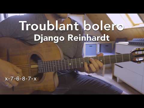 Troublant bolero - chord lesson with tab - gypsy style -
