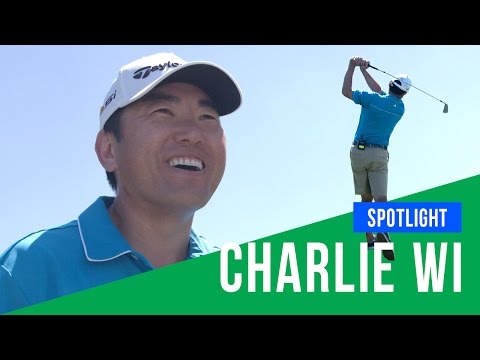Take a swing with PGA golfer Charlie Wi