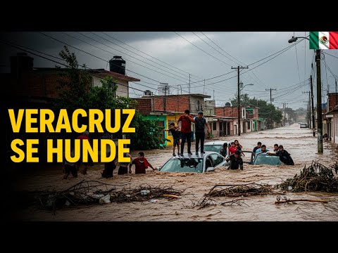 Major Disaster in Veracruz, Mexico! Extreme Flooding Paralyzes Alvarado After Cold Front 25