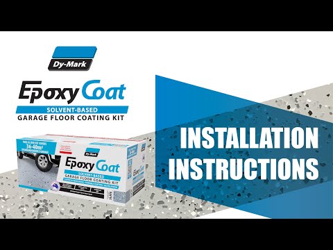 Epoxy Coat Solvent-Based Garage Floor Coating Kit Installation Instructions