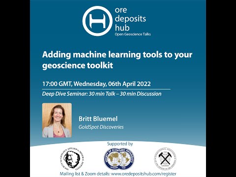 ODH 121 - Britt Bluemel - Adding machine learning tools to your geoscience toolkit