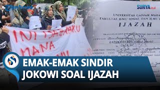 Emak-emak Pendukung Roy Suryo Sindir Presiden ke-7: Ini Ijazahku Mana Ijazahmu Jokowi!