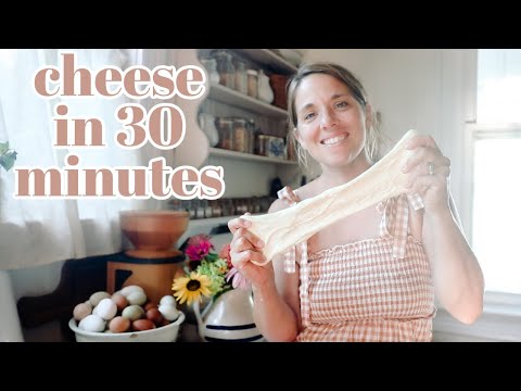 Making Fresh Mozzarella Cheese from our Raw Milk