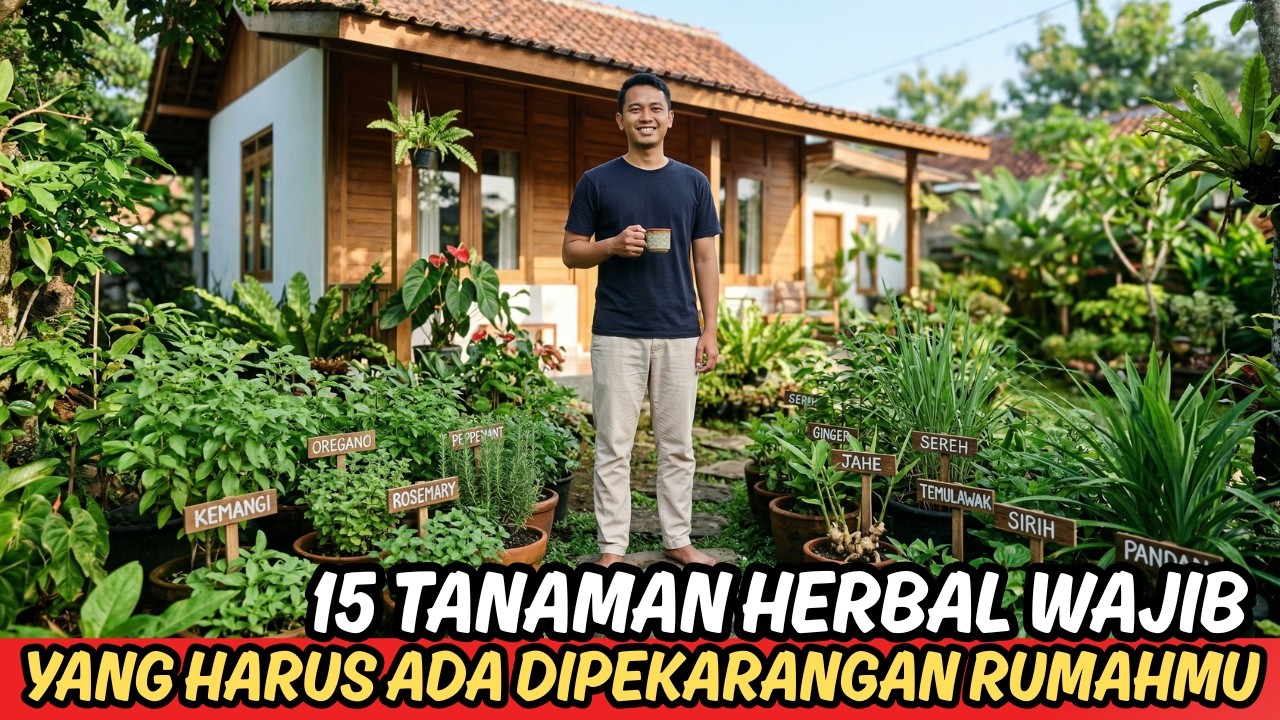 15 Tanaman Herbal Wajib di Rumah 🌿 Apotek Hidup Alami + Manfaat & Cara Menanamnya
