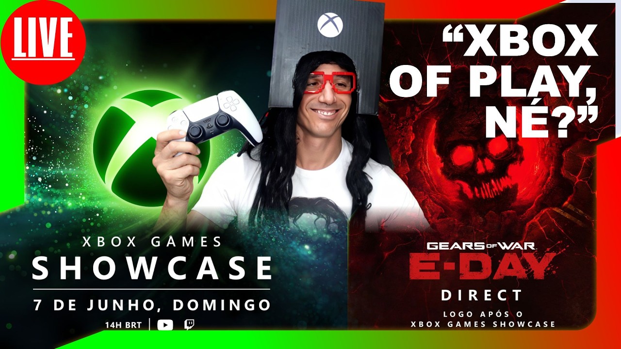 🎮🚨 AO VIVO - CHEGOU O DIA , XBOX OF PLAY - XBOX Games Showcase 2026 | Gears of War: E-Day Direct
