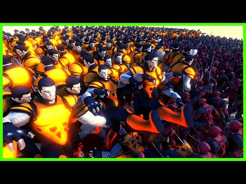 500 Deadpool's vs 500 Colossus | Ultimate Epic Battle Simulator UEBS