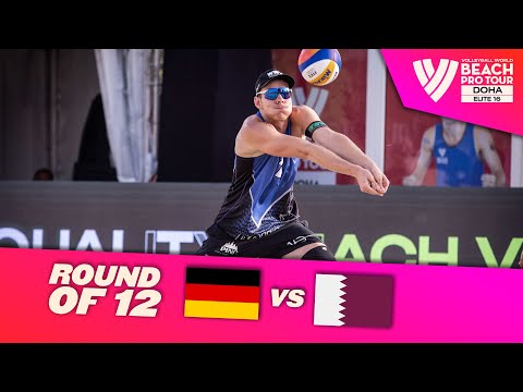 Ehlers/ Wickler vs. Cherif/ Ahmed - Round of 12 Highlights Doha 2023 #BeachProTour