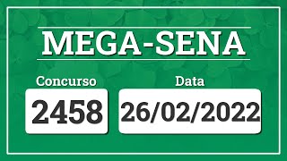 Capa de MEGA-SENA 2458