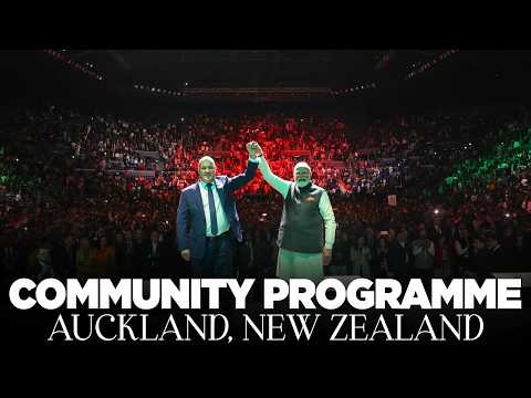 PM Modi participates in a community event in Auckland, New Zealand