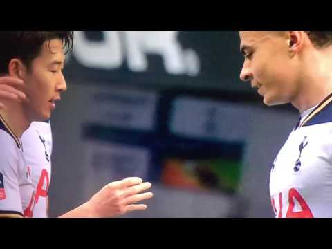 Heung Min Son & Dele Alli handshake celebration. (Spurs vs Milwall FA Cup)