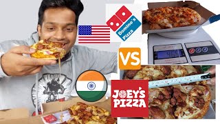 Domino's Vs Joey's  Pizza  Best Value for money  Pizza 🍕 | USA 🇺🇸  Vs India 🇮🇳  Who is better?