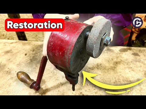 Antique Hand Crank Grinder Awesome Restoration