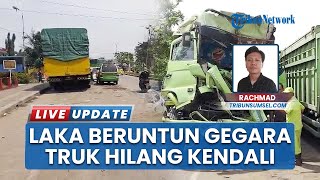 Kecelakaan Beruntun di Palembang akibat Truk Hilang Kendali saat Didorong, Satu Orang Tewas Terjepit
