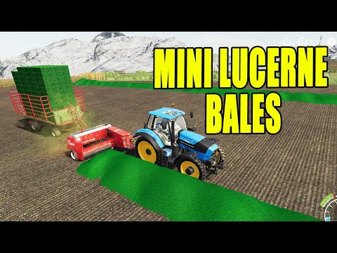 Farming Simulator 19: Mini Lucerne Bale Making and Auto Loading!! RDC Map!!
