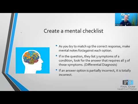 Multiple Choice Question Strategies for the NPTE