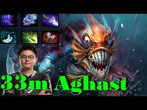 TOP 1 MMR - 33 Minute Aghast With Slark By MidOne