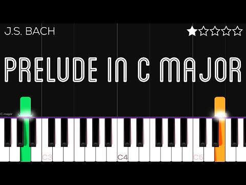 J.S. Bach - Prelude no. 1 in C major [BWV 846] | EASY Piano Tutorial