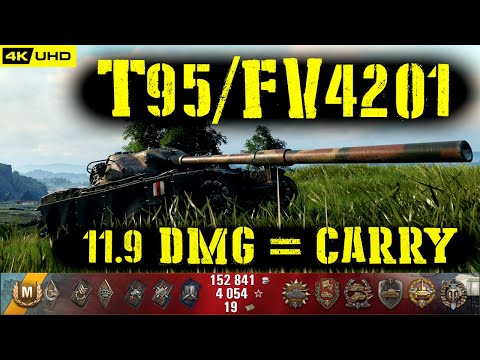 World of Tanks T95/FV4201 Chieftain Replay - 7 Kills 11.8K DMG(Patch 1.4.0)
