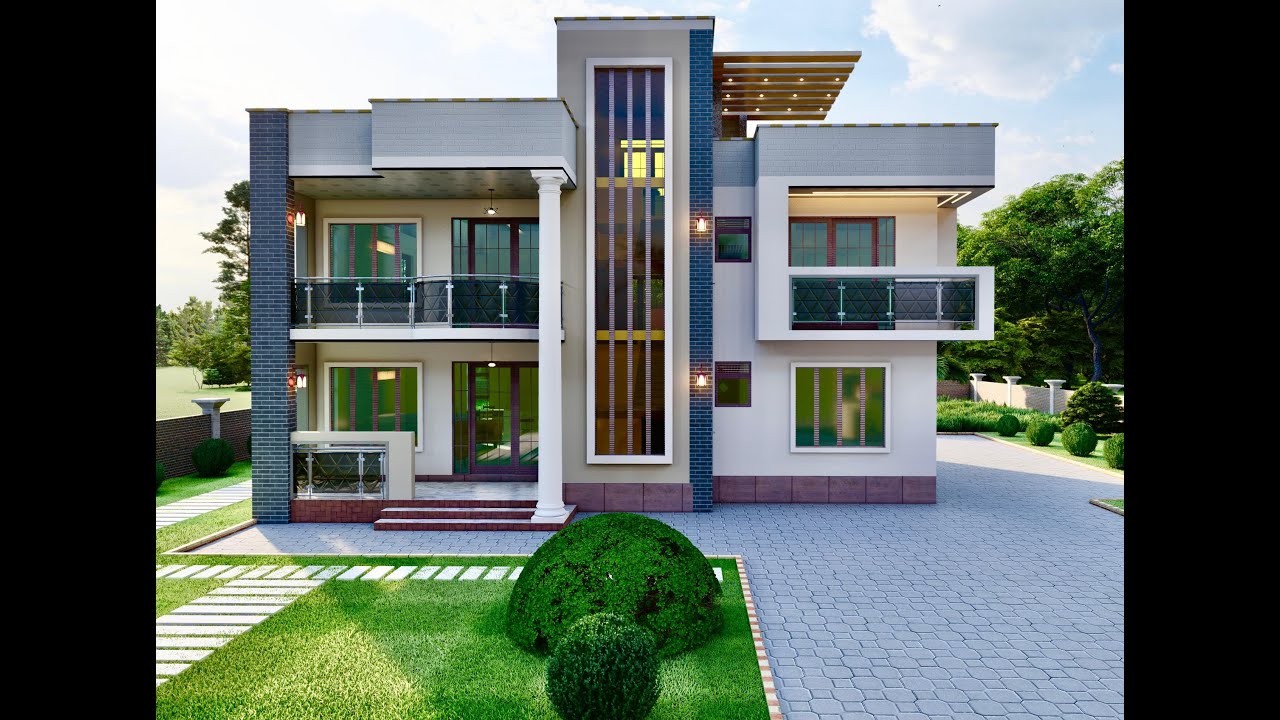 4BEDROOM CONTEMPORARY RESIDENCE (3D Tour - Animation Walkthrough).