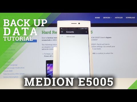 Backup Data in MEDION E5005 - Enable Google Backup