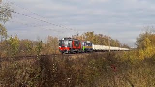 EU07-009 + EU07-180 [ECCO Rail] z węglarkami + Rp1 - Bytom Północny 07.11.2019
