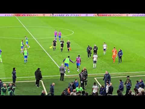 EXTREMELY LOUD BOOS AT HALF-TIME Tottenham 1-3 Crystal Palace: The Players and Managers at the Break