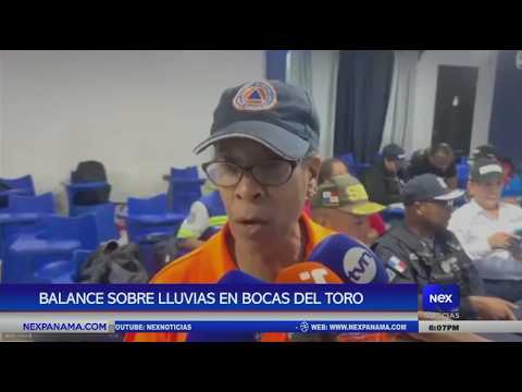 SINAPROC emite un balance sobre lluvias en Bocas del Toro
