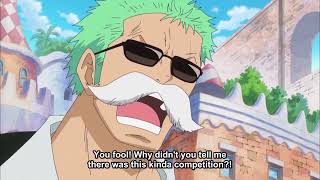 One Piece- Zoro Angrily Jealous of Luffy