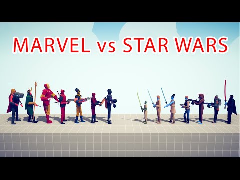 MARVEL Team vs STAR WARS Team - Totally Accurate Battle Simulator TABS6
