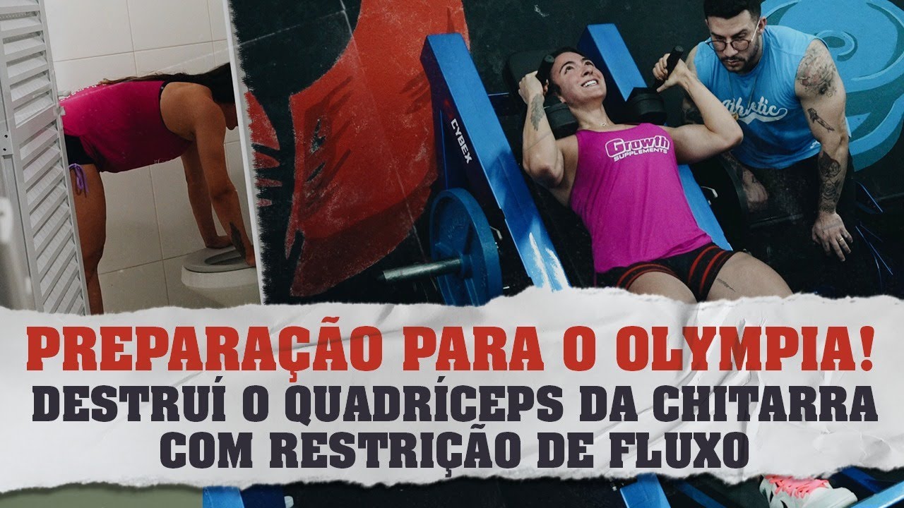 NA PELE DO TREINADOR DE FISICULTURISMO - Treino de Quadríceps da Júlia Chitarra