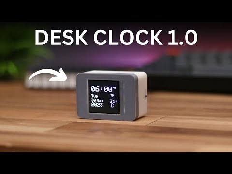 How to Make a Small Desk Clock With Weather Station 8 Steps